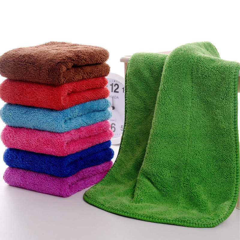 Coral Velvet Floor Towel, Double-Layered 3040 Thickened Cleaning Cloth, Absorbent Cleaning Towel, Soft and Gentle on the Floor, Does Not Shed Lint