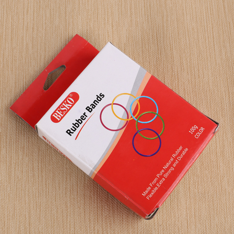 彩色橡皮筋 国产橡皮筋批发 各种规格定制 100克单包装