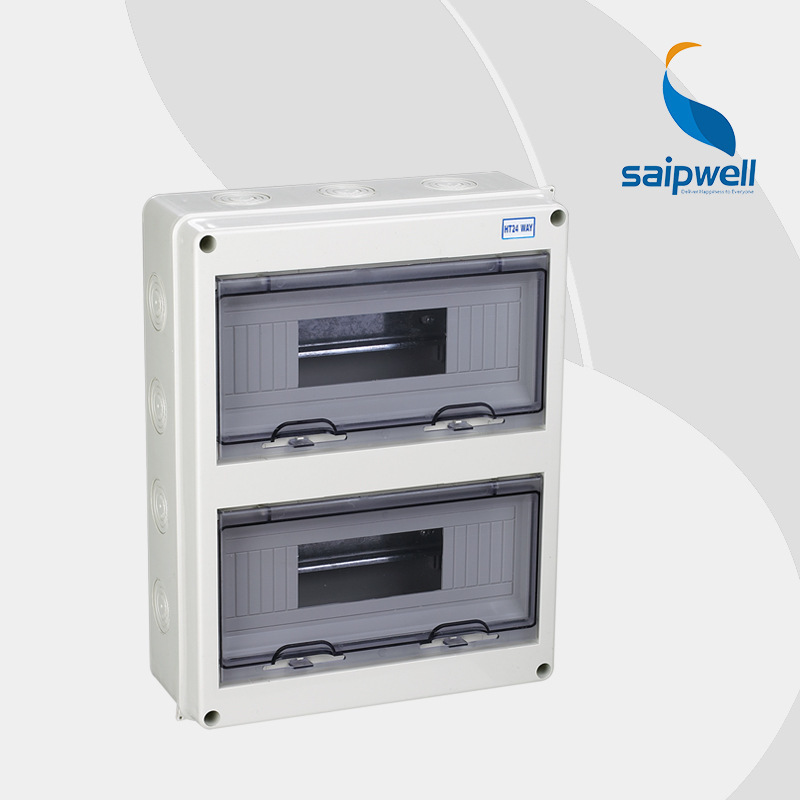 原装正品 HT-24WAY防水配电箱 24位明装空气开关布线箱汇流配电箱