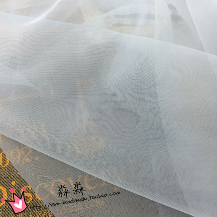 2023厂家直销加密淡灰蓝色欧根纱 柯根纱婚纱礼服造型新款布料