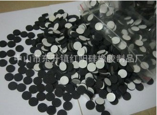 圆形橡胶垫片黑色背胶胶垫 自粘家具橡胶脚垫
