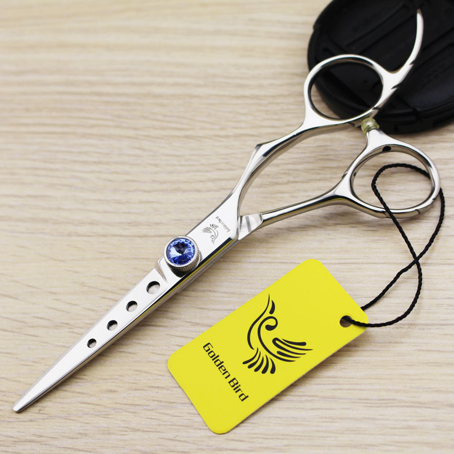 金翎鸟 5.5寸 440C 个性 美发剪刀 理发剪刀外贸平剪 牙剪 刘海剪
