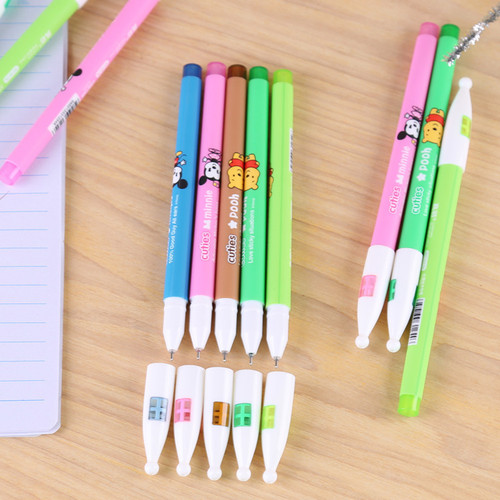 0176 Cute Cartoon Gel Pens Creative Color Water-Soluble Pens Stationery Wholesale for Student Learning Stationery