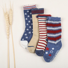 KID'S BASIC儿童防滑中筒袜 时尚堆堆袜 纯 棉儿童袜品牌厂家批发