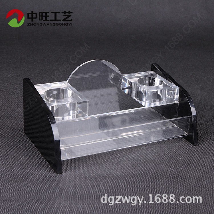 酒店用透明亚克力洗漱用品收纳盒 KTV话筒储物盒 创意亚克力收纳