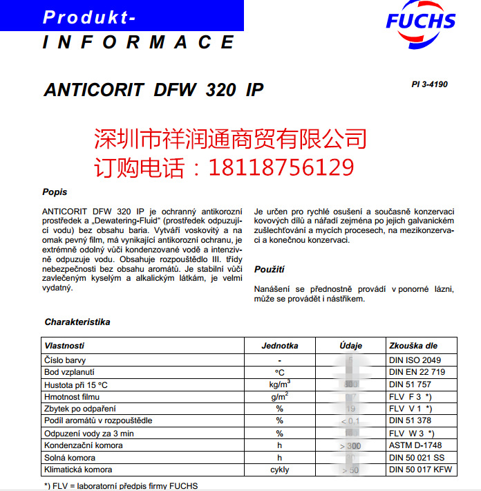 ANTICORIT DFW 320 IP