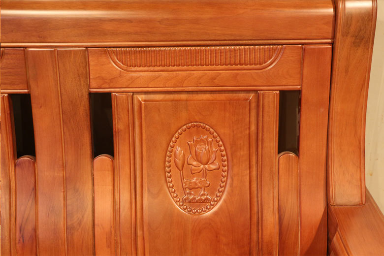 7件套实木沙发 单人三人组合沙发 实木中式沙发 香樟木沙发668