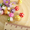 Realistic resin with clove mushrooms with accessories, decorations, accessory, micro landscape imitation, handmade, 12mm