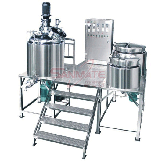 乳化机200L内外循环真空均质乳化机 内外循环真空混合搅拌乳化锅