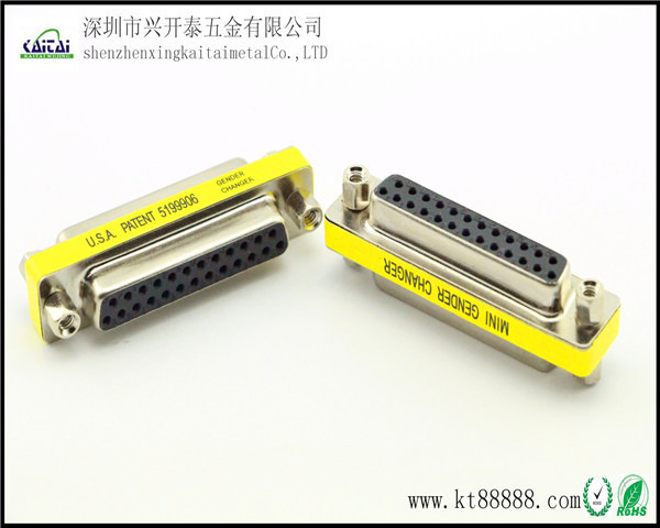 现货秒发DB25-DB25迷你型转接头 DB25公转DB25 DB25公转母