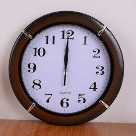 纯色大挂钟 客厅办公教室时钟挂表 创意钟表零售代发墙挂钟
