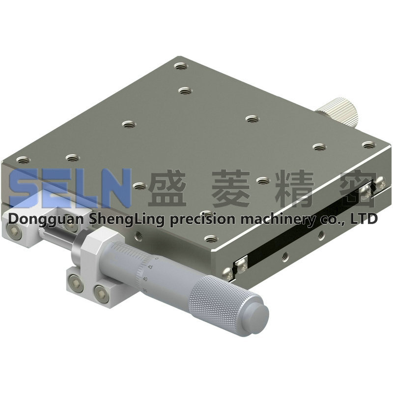 供应 新品80*80 X轴LBX80-R直线滚珠型轴承钢手动微调架位移平台