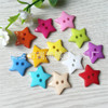 Both eyes, five -pointed star button color stars button, kindergarten hand -painted cartoon drawing DIY hand sewing buckle