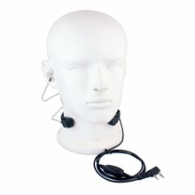 廠家批發 空氣導管喉控制隱蔽型對講耳機 大PTT喉控手台耳機