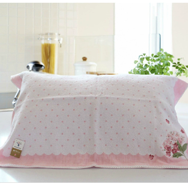 Мягкие и удобные полотенца-подушки из хлопка с вышивкой Golden Fresh Rose S2096