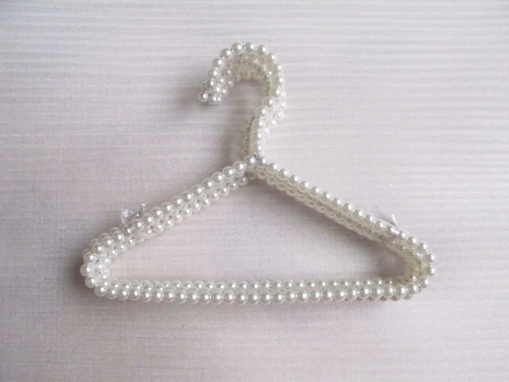 Hanger from pearl, plastic drying rack, 20cm, wholesale