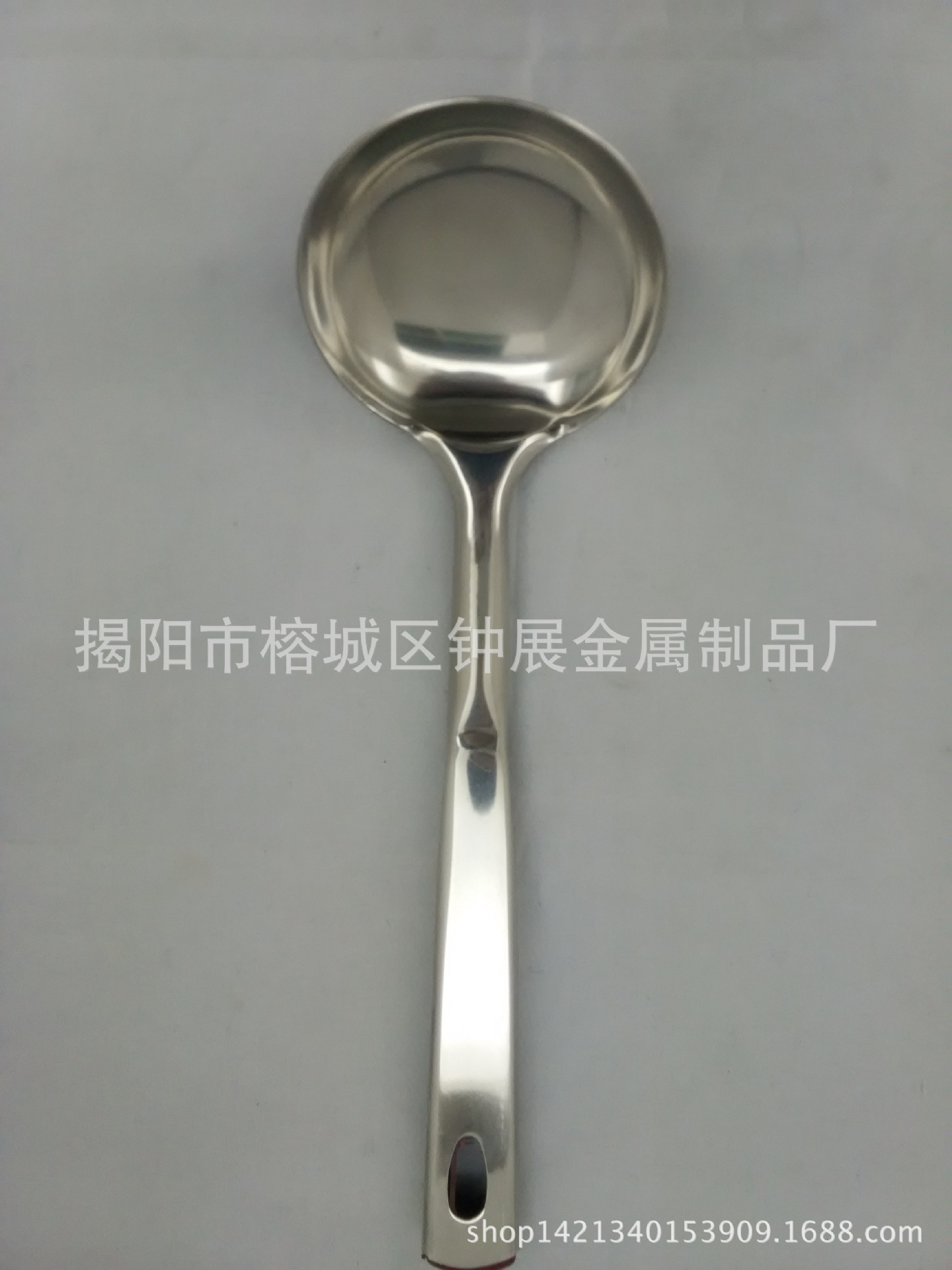 wholesale high-grade Stainless steel 8 cm Soup Ladle thickening Factory Outlet Hot pot spoon leak