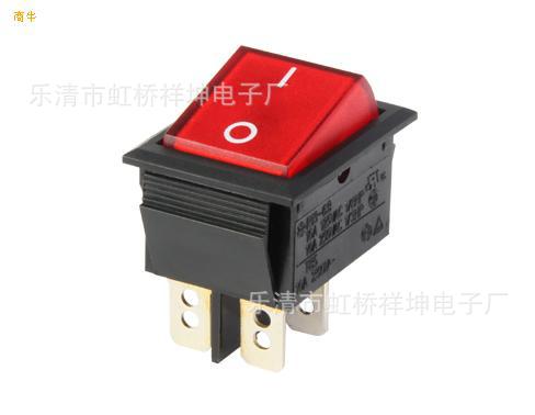 船型开关KCD4 开关两档 四脚 带灯 防水 质量保证XK