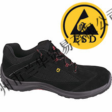 代尔塔 VIAGI ESD SIP 301212 黑/红色 防静电轻便透气安全鞋
