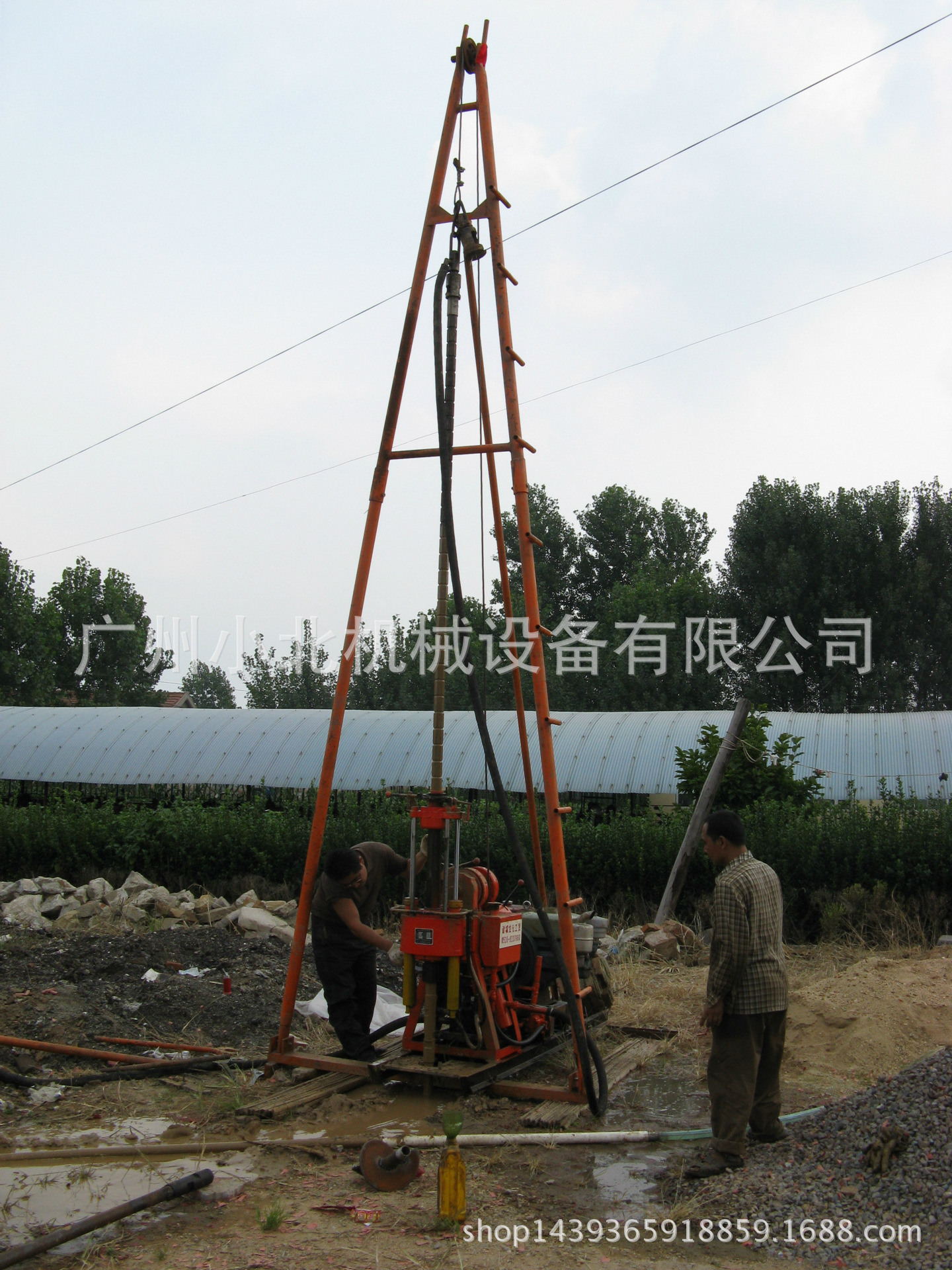 柴油动力液压灌溉专用打井机 柴油打井机 广州勘测专用钻井机