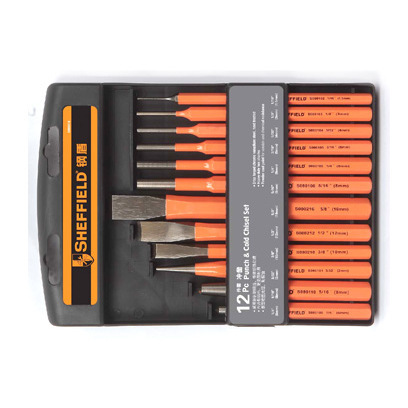 钢盾工具 12件套铬钒钢冲凿系列S080004