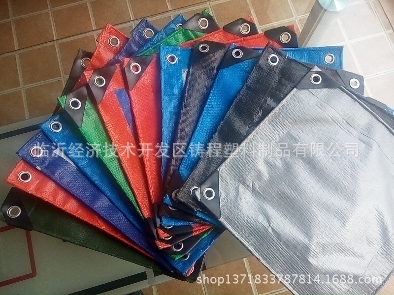 厂家低价供应非洲市场蓝白篷布 blue white pe tarpaulin