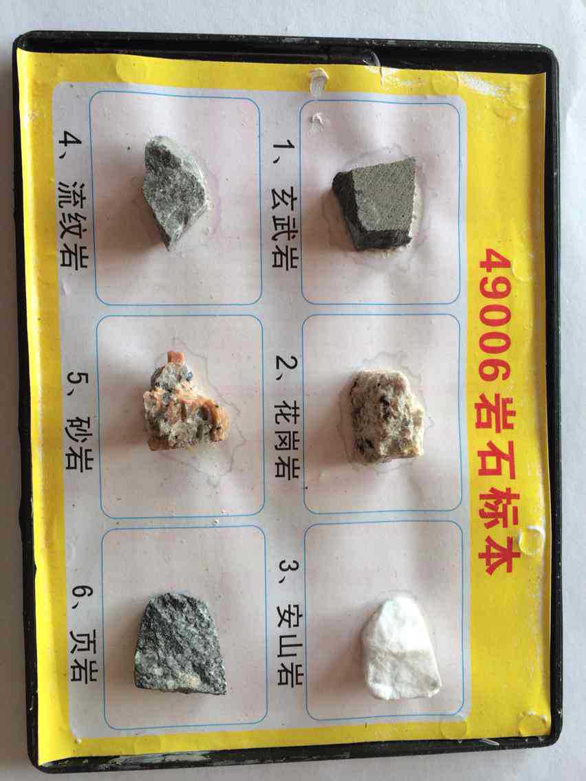 49006岩石标本 岩石矿物标本特价销售生物教学仪器 科学实验器材