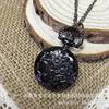 Small black pocket watch solar-powered, necklace, Aliexpress, three colors