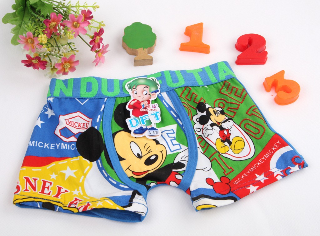 Toddler Baby boys Mickey Mouse Underwear Cotton Boxer Briefs Cartoon