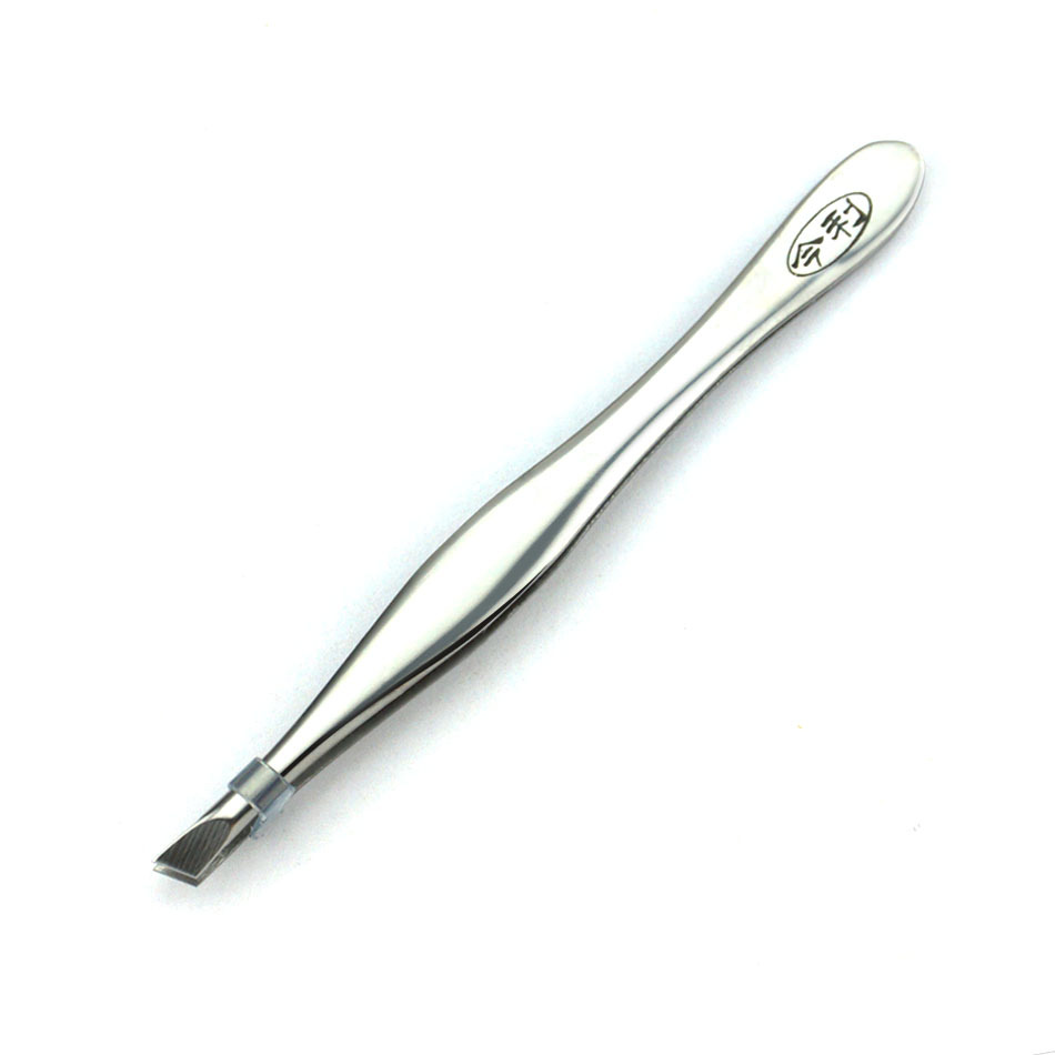 Tweezer Light material Eyebrow Clamp Streamline molding thickening neat Streamline molding