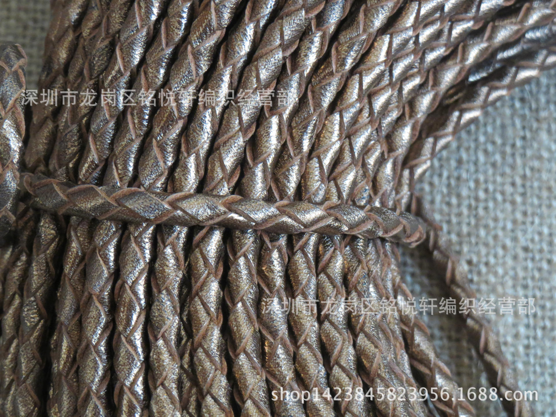 特殊编织带棉绳编织带可染pu编织带蜡绳编织带真皮手挽圆多功能