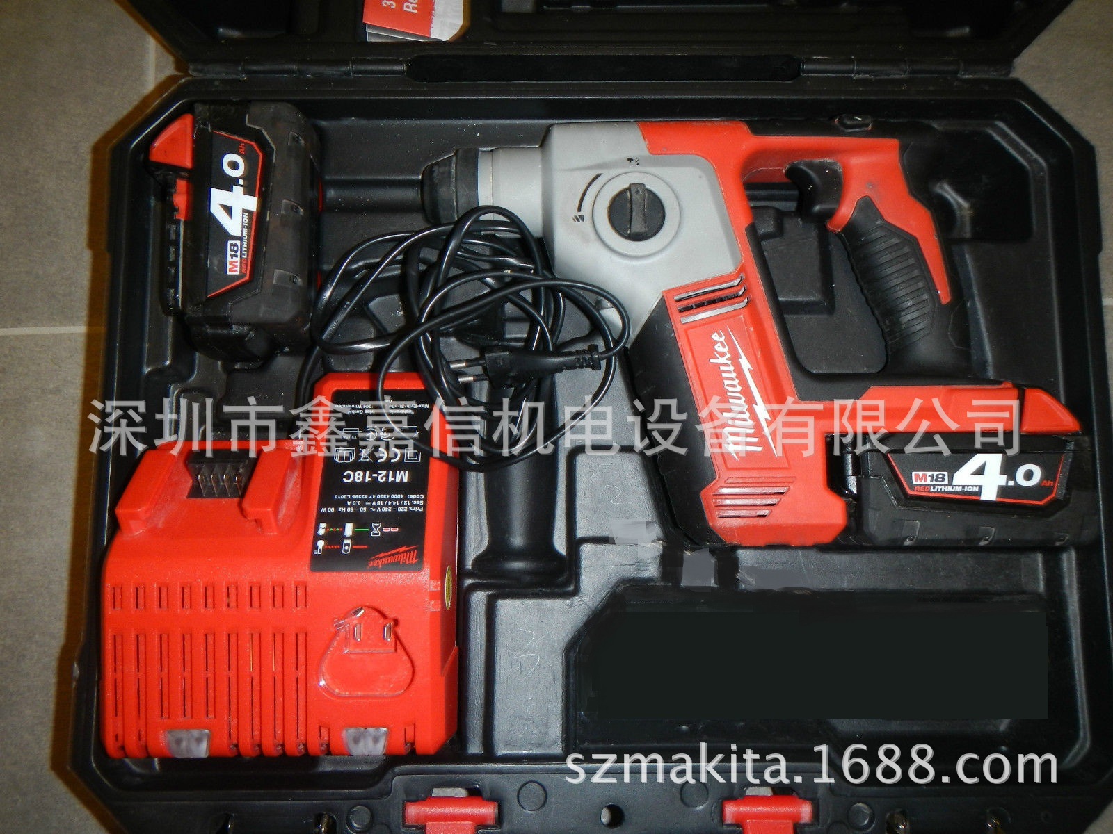 现货批发米沃奇充电两用电锤 HD18BH-402C