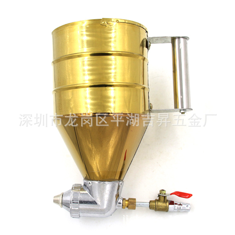 原装台湾进口 气动金属不可调涂料喷涂枪 浮雕起石漆枪 弹涂枪