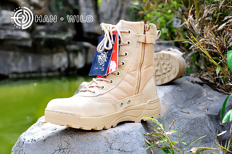 Bottes militaires en cuir - amortissement - Ref 1397345 Image 6