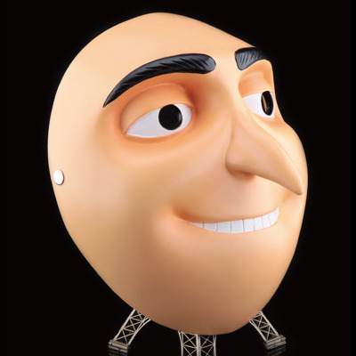 萬聖節面具珍藏版神偷奶爸舞會擺設樹脂面具工廠批發