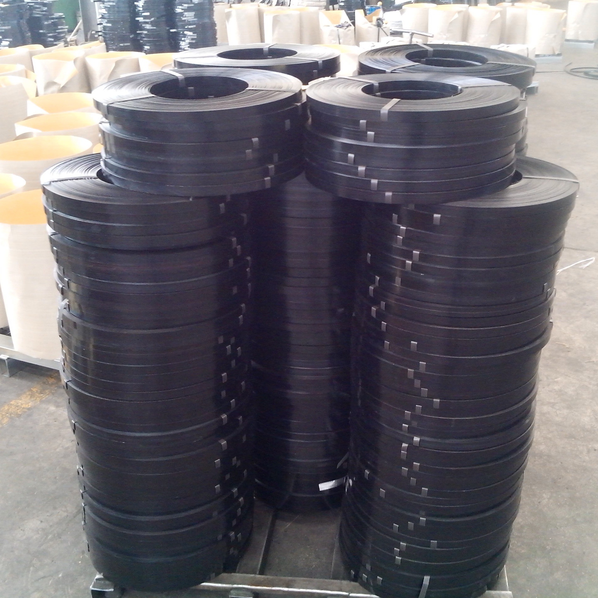 包装钢带 法蓝打包带 包装钢扣 0.9*32mm钢带