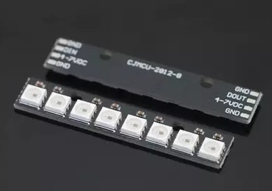 8位 WS2812 5050 RGB LED 内置全彩驱动彩灯开发板 黑板