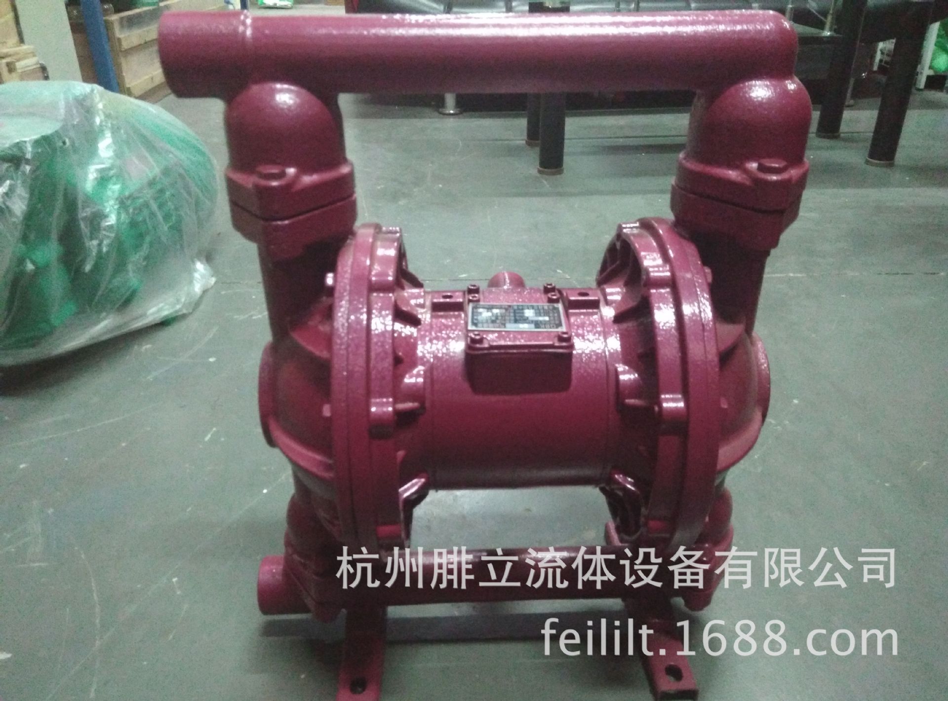 QBK-80气动隔膜泵 铸铁隔膜泵 隔膜化工泵 气动往复泵 DN80|ru