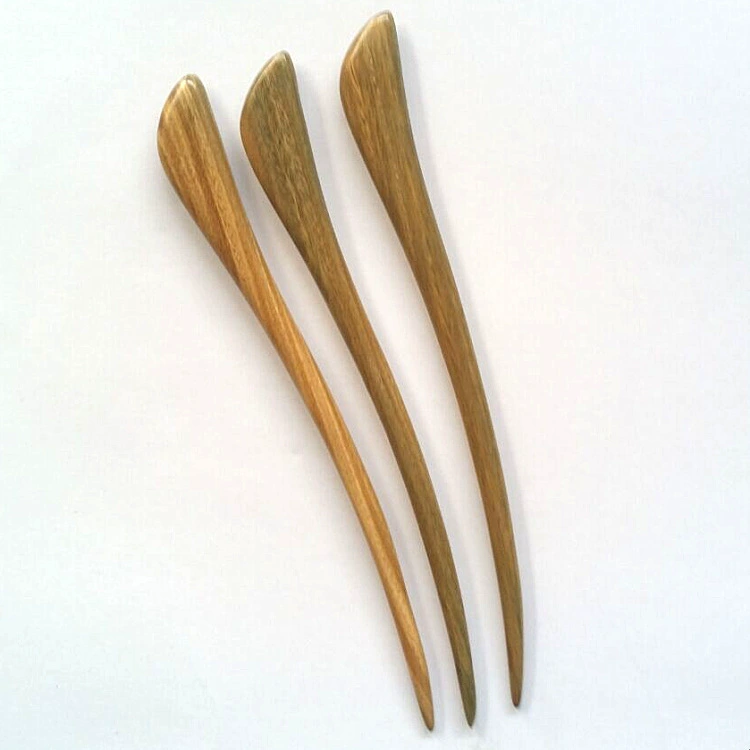 Classic Chinese hairpin sandalwood, ethnic fashionable retro hairgrip, accessory, 10 size, simple and elegant design, ethnic style