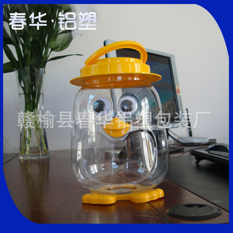 供应 1212卡通造型pet塑料瓶 3250ml海苔包装塑料瓶
