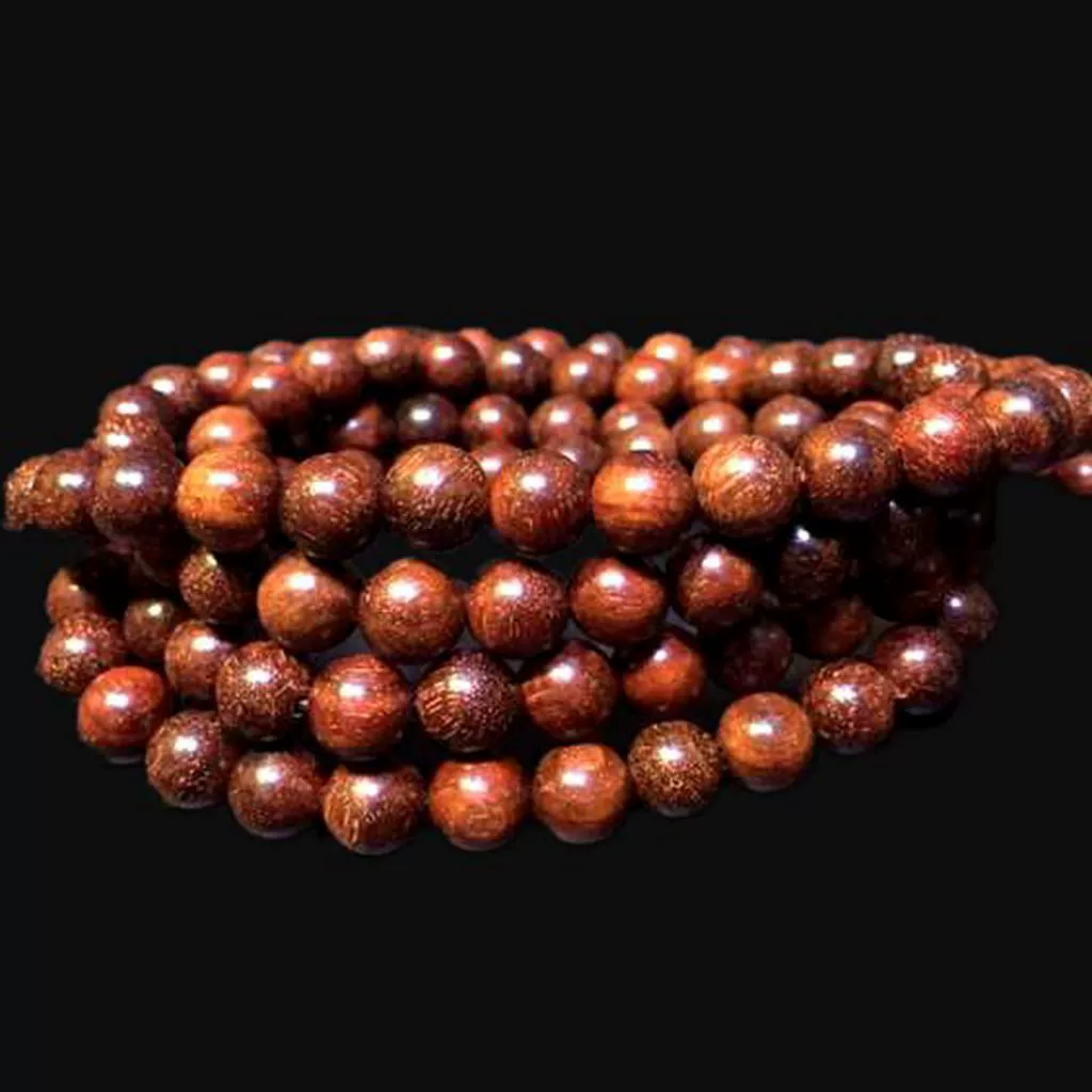 Bracelet sandalwood, rosary with round beads rosewood, accessory, wholesale, 108 beads