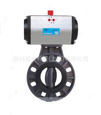D671X-10S气动塑料蝶阀气动UPVC蝶阀生产厂家