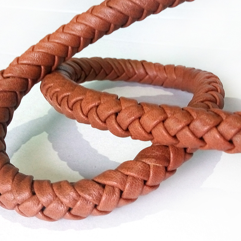 鞋包配饰编织 来样制作各个行业PU抽条编织皮绳 优质手工编织带