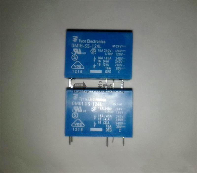 全新原装全新泰科OMIH-SS-124L OMIH-SH-124L 16A 5脚量大从优