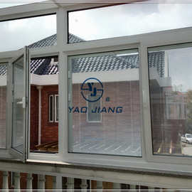 塑钢门窗 内置百叶 隔音隔热 可选LOWE玻璃 耀江门窗 厂家直销