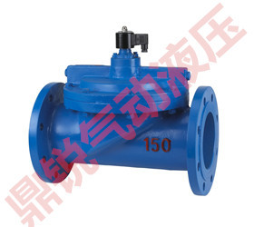 铸铁电磁阀DF-65F  碳钢先导式水用大口径法兰电磁阀 2寸半DN-65