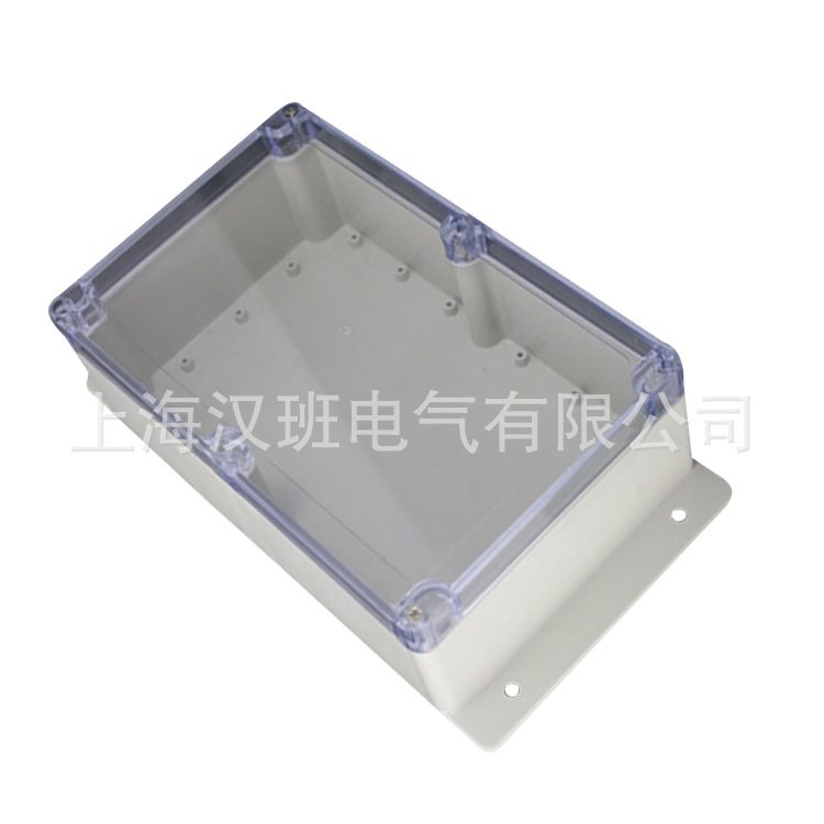 防雨接线盒带耳透明盖 开关盒 安防外壳 塑料接线盒230*150*87mm