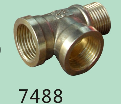 廠家直銷加厚黃銅內外牙三通內外絲三通水管接頭中內邊外三通