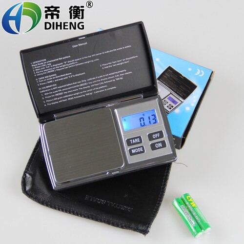 Portable Pouch Electronic Scale Mini Jewelry Scale Electronic Weighing Machine 0.1g 0.01g Bench Scale Herb Tea Gold Scale