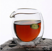 批发玻璃茶具茶道双层隔热公道杯分茶器双层茶海正品